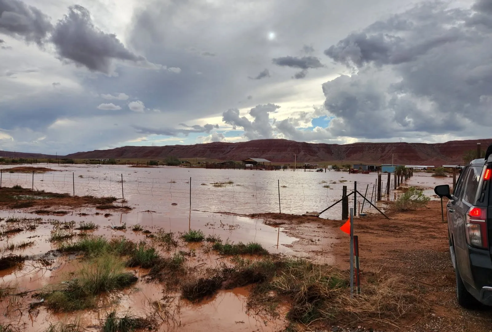 Auswirkungen der Überschwemmungen in New Mexico