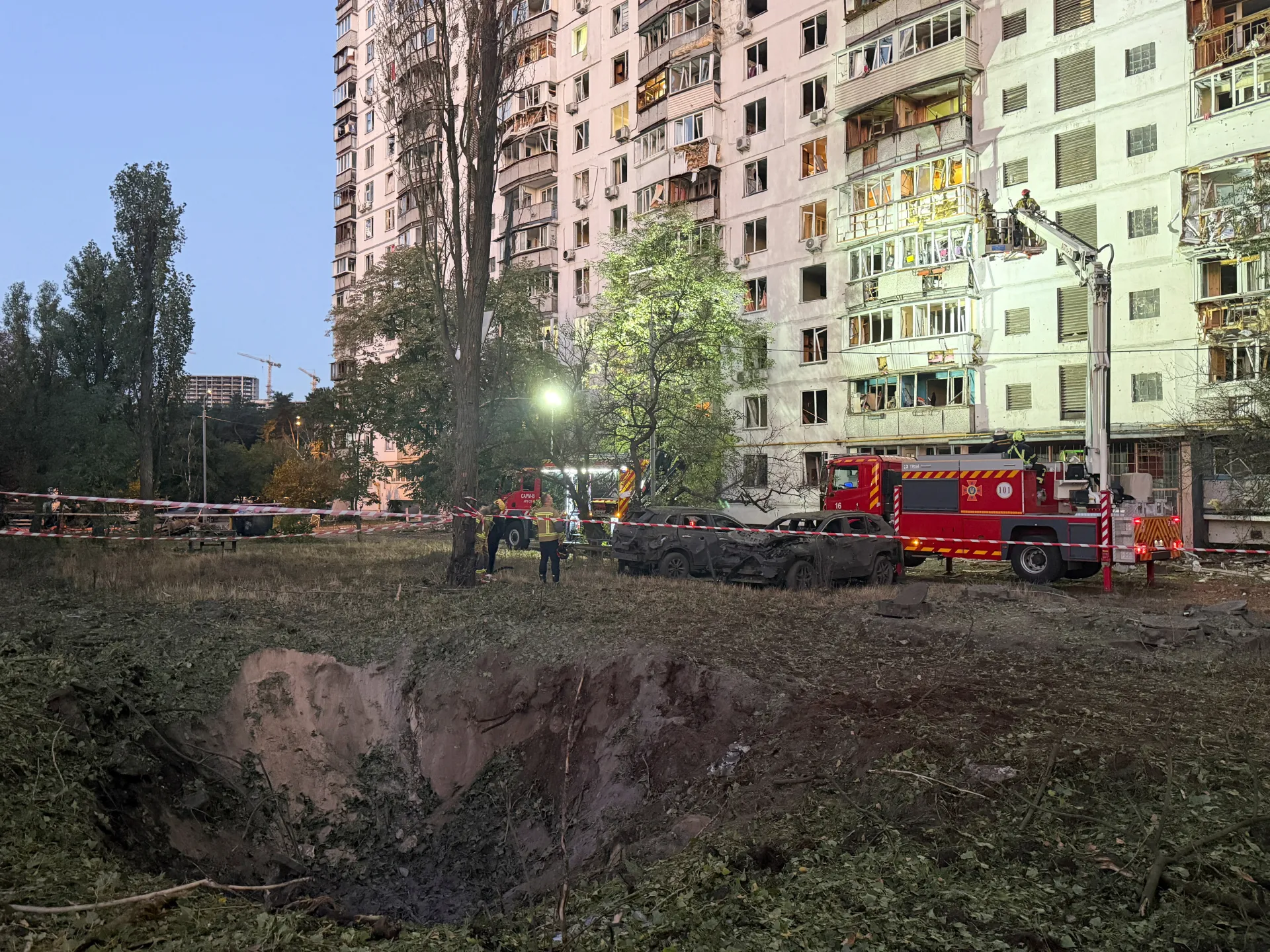 Auswirkungen von Luftangriffen in der Ukraine