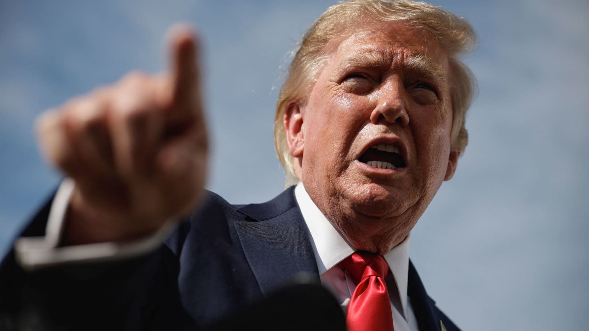 Donald Trump bei einer Ansprache
