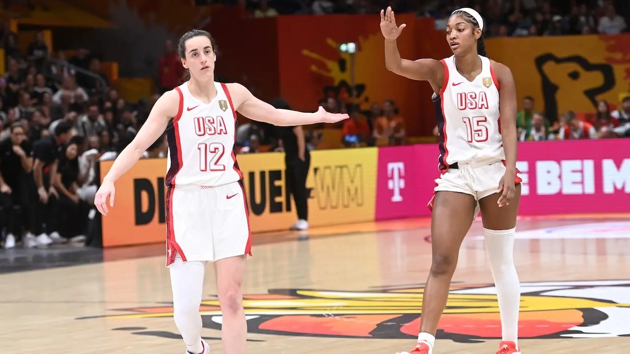 Caitlin Clark sagt, sie und Angel Reese seien nach dem Gewinn der FIBA-Basketball-Weltmeisterschaft der Frauen „schon immer Freundinnen“ gewesen